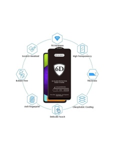 Пълно покривен Закален Стъклен Протектор Tlf 6D за Realme 14 5G