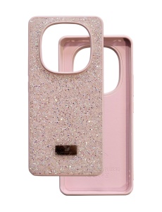 Розов Гръб Swarovski камъни за Xiaomi Redmi Note 14 Pro 5G Redmi Note 14 Pro Plus