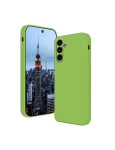 Светло Зелен силиконов калъф Poly с велур отвътре за Samsung A05s