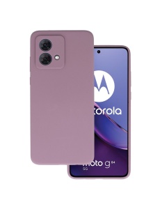 Светъл Патладжан силиконов гръб POLY за Moto G84