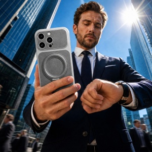 Сив Гръб "LUXGRIP Mag Case" за iPhone 17 Pro - Img 3