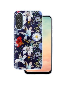 Силиконов гръб с картинка цветя Glow Glam за Samsung Galaxy A16