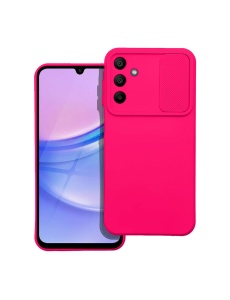 Силиконов гръб CAMSHIELD тъмно розов за Samsung A15