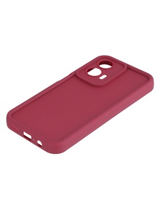 Силиконов калъф Rim Case в ярко розов цвят за Moto G35