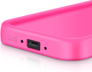 Силиконов гръб Rim Case в ярко розов цвят за Samsung A56