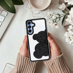 Силиконов калъф Teddy Bear and Mirror за Samsung Galaxy A56 със защита от удари и надрасквания
