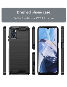 Силиконов гръб Top Carbon за Motorola Moto E22 E22i със защита от удари и надрасквания