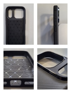 Силикон гръб Carbon за iPhone 17 Pro Max