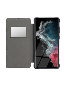 Син елегантен калъф тип тефтер Razor за Samsung A14 удобен за ежедневие