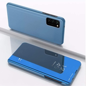 Син Тефтер Clear View за Samsung A31 за защита на дисплея и гърба