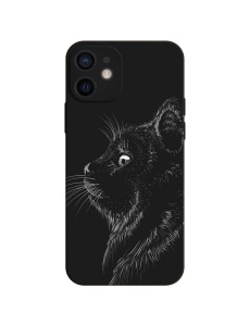Флуоресцентен силиконов светещ в тъмното висококачествен калъф ЛУКСОС за iPhone 12 Mini