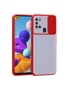 Червен Гръб Camera Cover за Samsung A21s