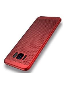 Червен PVC Гръб с охлаждащи отвори за Samsung S8
