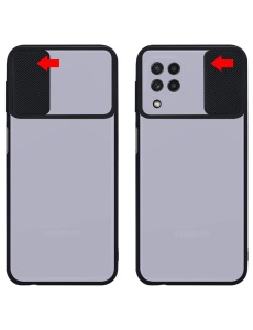 Черен кейс Camera Cover за Samsung A12