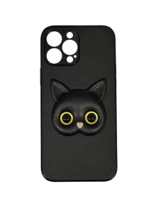Черен калъф Cat Case за IPHONE 14 Pro