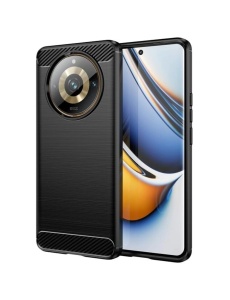 Черен калъф Toptel Carbon за Realme 11 Pro 11 Pro Plus