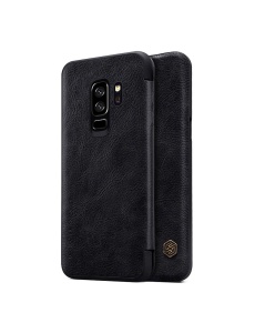Черен Кожен Калъф G Case за Samsung S9 Plus