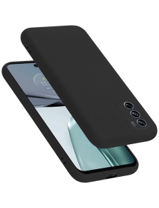 Черен силиконов гръб POLY за Moto G51