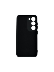 Черен силиконов гръб Poly с велур отвътре за Samsung S23 Plus