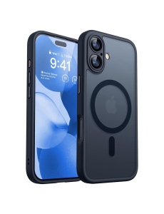 Черен Mag Safe с предпазно стъкло на камерата за iPhone 17