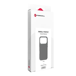Case for iPhone 17 Pro Forcell F-Protect Frame Premium compatible with Magsafe gray - Img 10