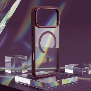 Color Clear Mag case for iPhone 18 Pro Max, череша - Img 6