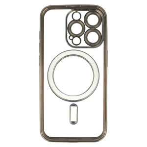 Electro Mag гръб с вграден протектор за камерата и титаниево сив кант за iPhone 16 Pro с олеофобно покритие против отпечатъци