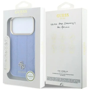 Original Guess Case за 18 Pro Max съвместим с MagSafe, light blue - Img 7