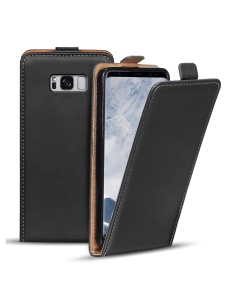 Вертикален Черен Калъф Flipp за Samsung S8