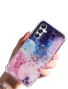 Елегантен ВИСОКОКАЧЕСТВЕН силиконов кейс Gold Glam за Samsung A14