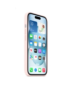 Елегантен Оригинален гръб за iPhone 15 Светло розов