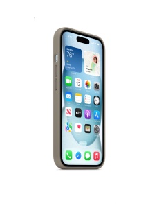 Елегантен Оригинален гръб за iPhone 15 Цвят глина