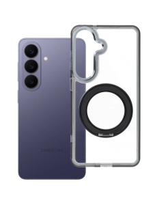 Кейс Frame Circle Stand за Samsung Galaxy A57, съвместим с MagSafe – черен