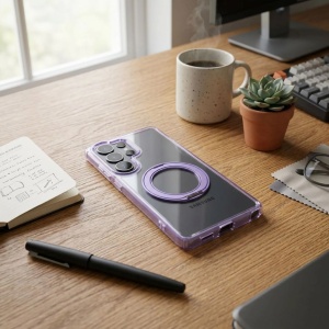Кейс Frame Circle Stand за Samsung Galaxy S26, съвместим с MagSafe – лилав - Img 8