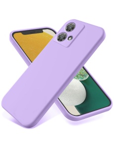 Лилав силиконов гръб POLY за Moto Edge 40 Neo