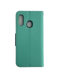 Ментов калъф тип тефтер Fancy за Samsung A40 с място за карти и банкноти