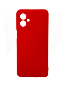 Нежен червен калъф Poly с велур отвътре за Motorola MOTO G54