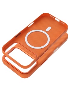 Оранжев Гръб Kevlar Case HC за iPhone 17 Pro - Img 2