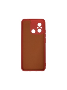 Оранжев нежен гръб за телефон Poly с велур за Xiaomi Redmi 12C