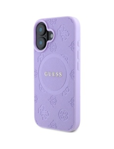 Оригинален лилав калъф MagSafe Guess за IPHONE 16 Plus със защита от удари и надрасквания