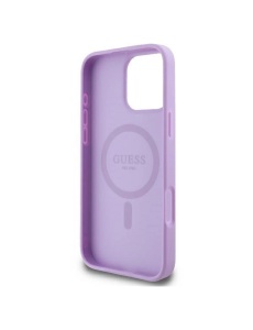 Оригинален лилав кейс MagSafe Guess за IPHONE 16 Pro