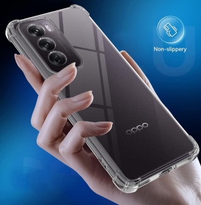 Прозрачен гръб Antishock за OPPO Reno 12 Pro