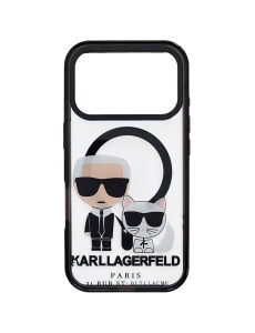 Прозрачен Силиконов Гръб Karl Lagerfeld с MagSafe за iPhone 17 Pro Max