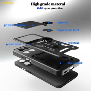 Противоударен черен калъф Camera Cover за Honor 400 Smart - Img 2