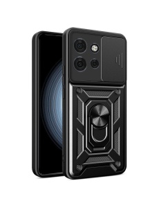 Противоударен черен калъф Camera Cover за Moto G75