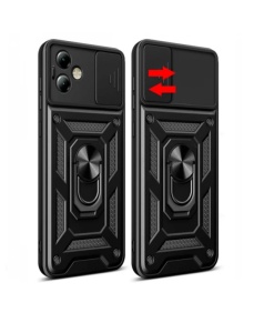 Противоударен черен кейс Camera Cover за Motorola Moto G54