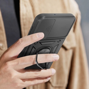 Противоударен черен кейс Camera Cover за Samsung Galaxy A56