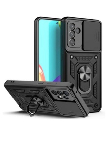 Противоударен черен калъф Camera Cover за Samsung S24 със защита от удари и надрасквания