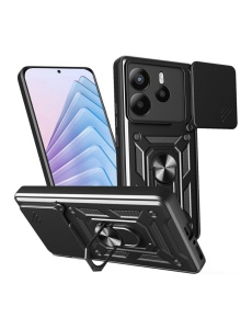 Противоударен черен калъф Camera Cover за Xiaomi Redmi Note 14 4G