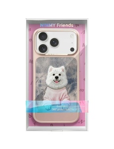 Розов Гръб със самоед "Nimmy Case" за iPhone 17 Pro - Img 4
